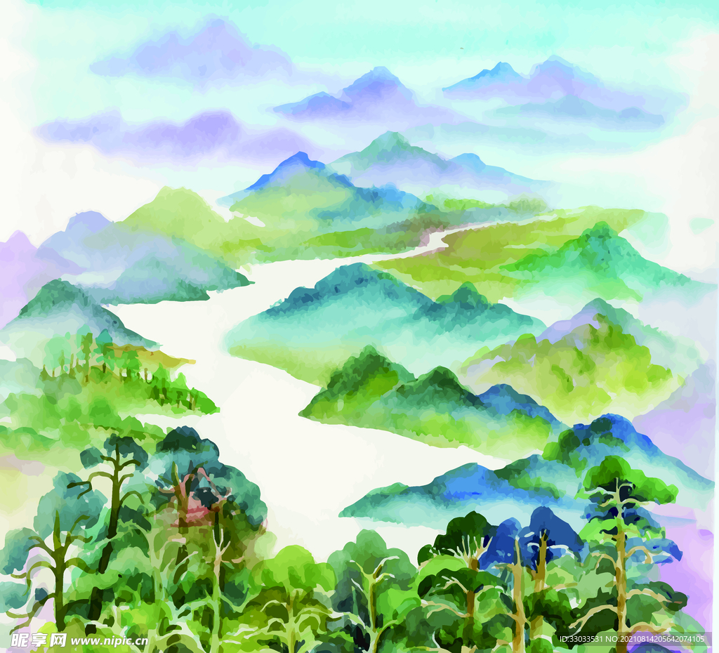 大牌 水墨画