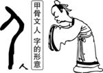 甲骨文人字的行意