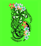 大牌 数码 印花 圆点 几何 