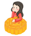  月饼与少女