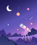 宇宙科技插画