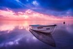 海滩黄昏 