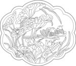 鸳鸯戏荷