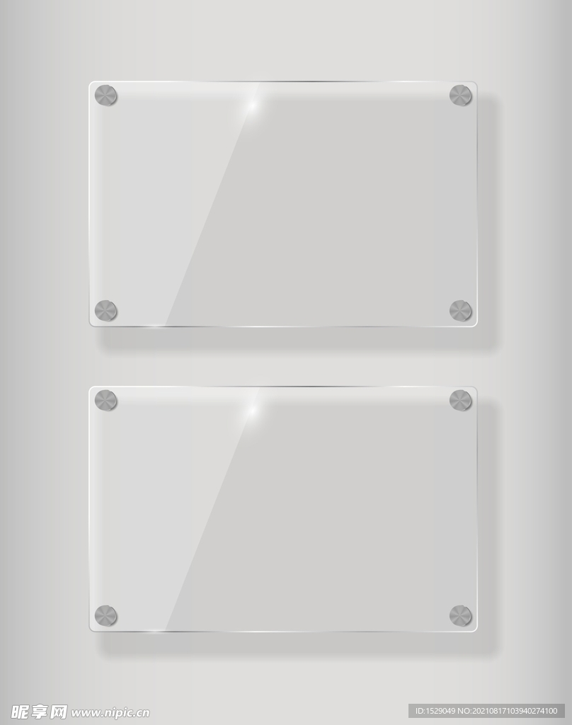 透明空白展板模板 