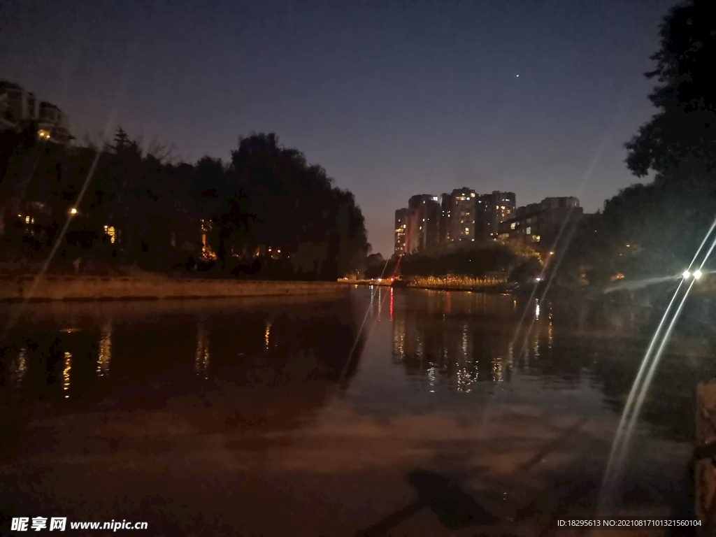 成都清水河夜景