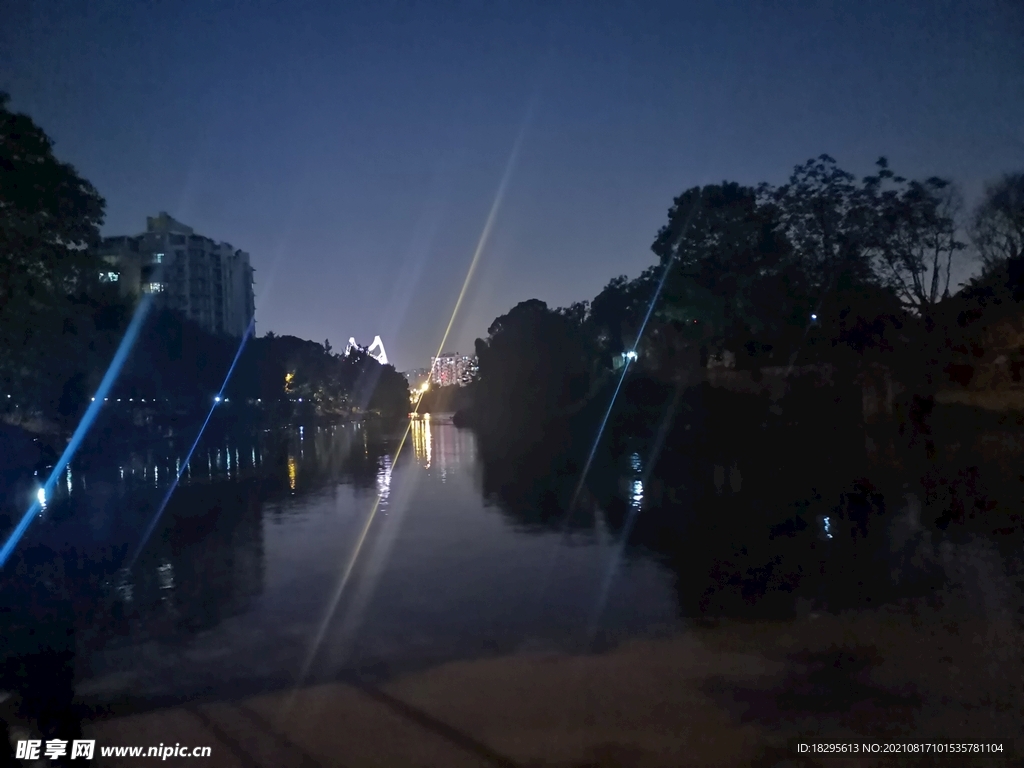 成都清水河夜景