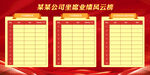 红色企业业绩榜设计