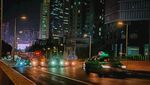 城市马路夜景