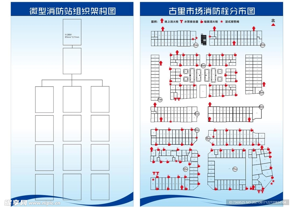 微型消防站组织架构消防栓分布图