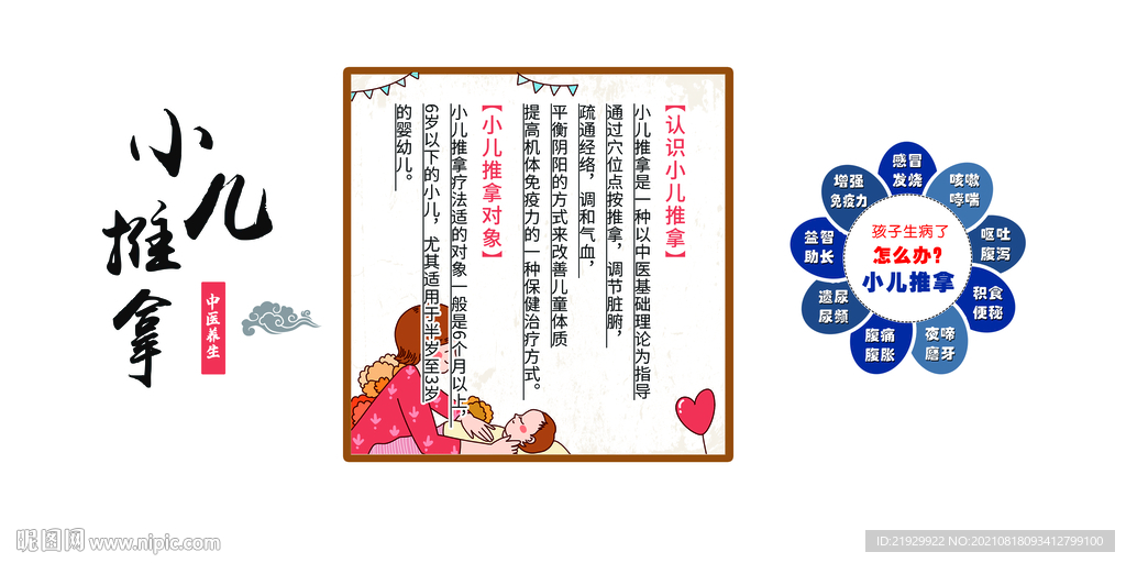 中医小儿推拿文化墙