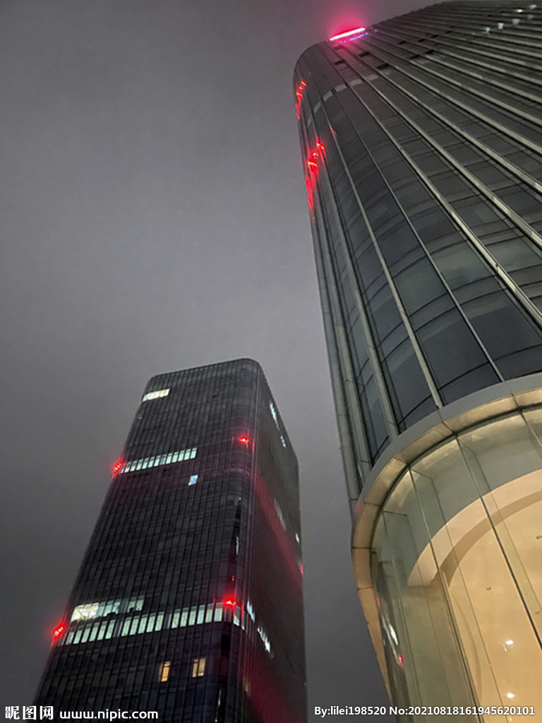 高楼大厦夜景