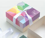 彩虹千层蛋糕包装平面图