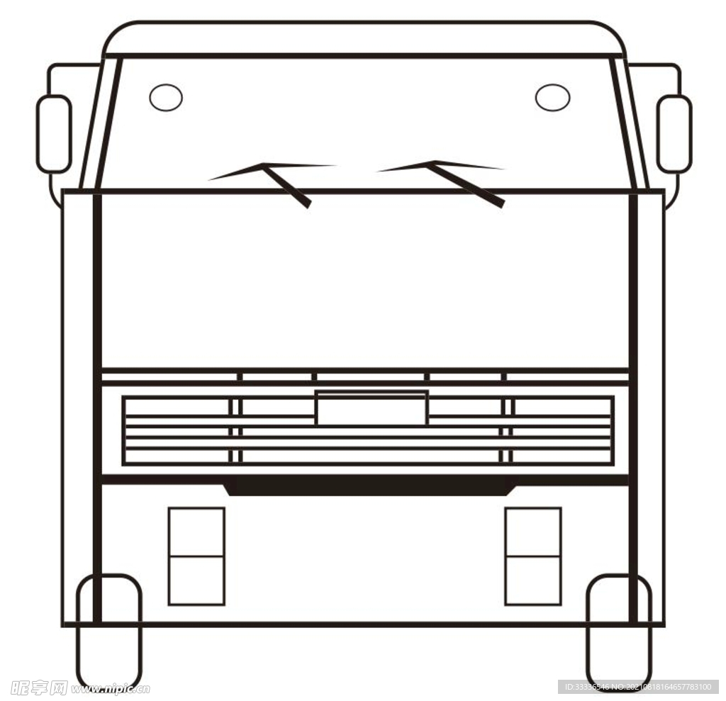 矢量卡车造型