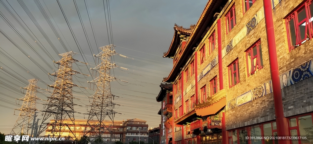 雨后古建