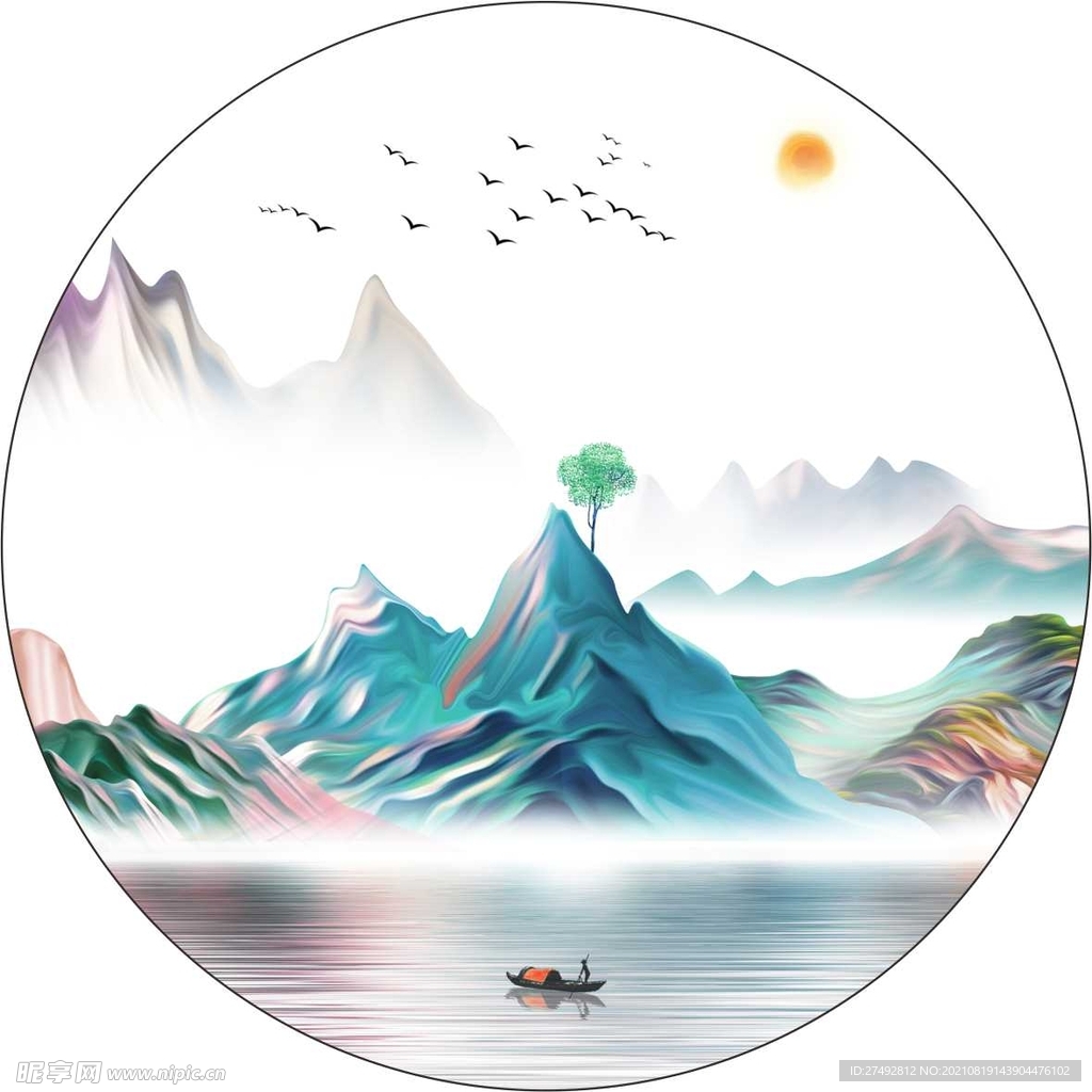 山水画 水墨山水