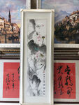 银色框裱花鸟画