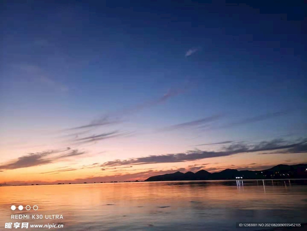 海边夕阳
