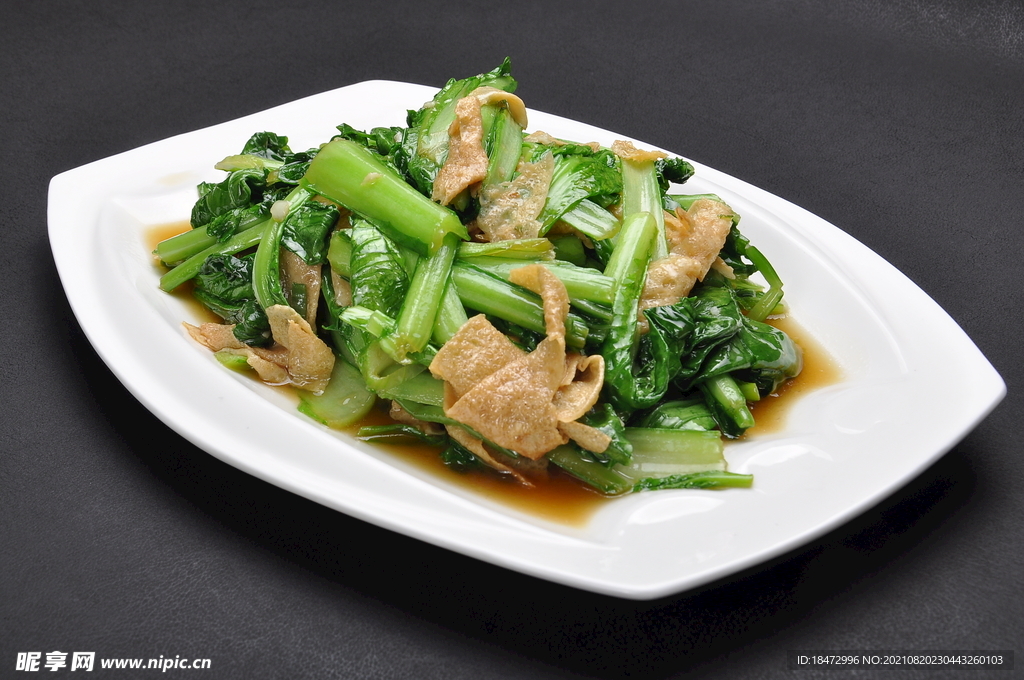 小白菜油豆皮