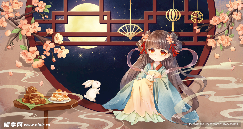 中秋插画