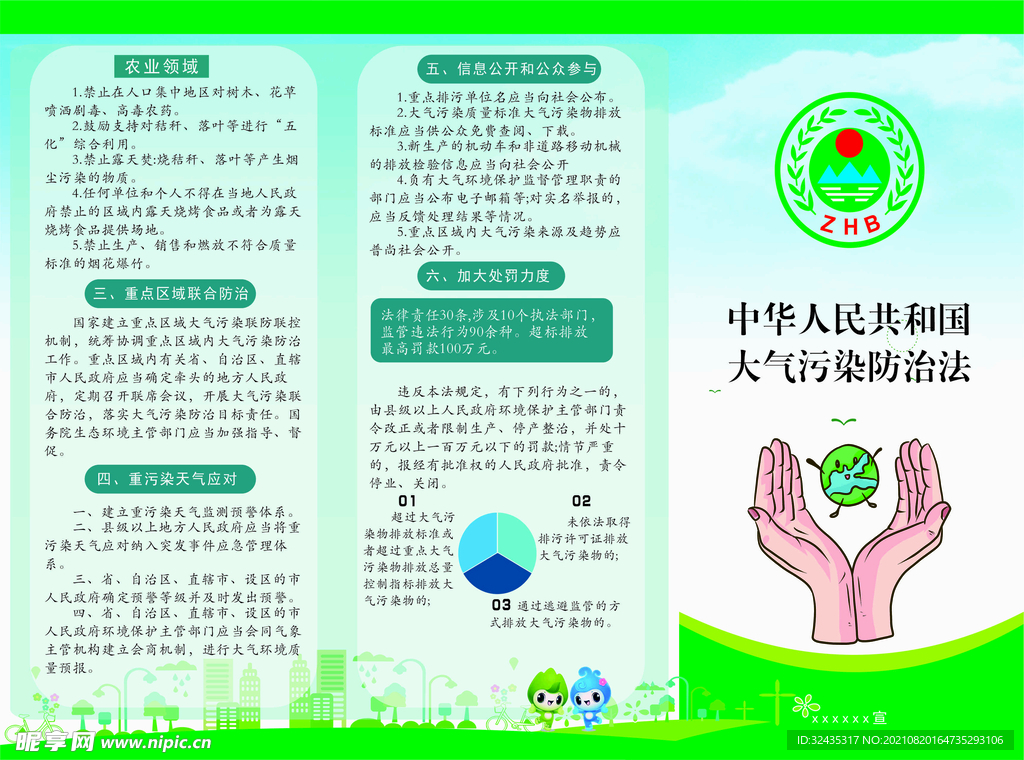 大气污染防治法 三折页