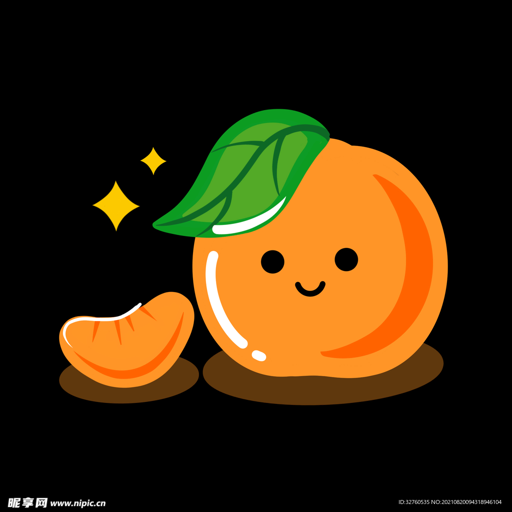 脐橙元素 免抠图 PSD