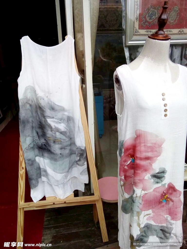 在衣服上的绘画