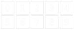 0-9数字字模