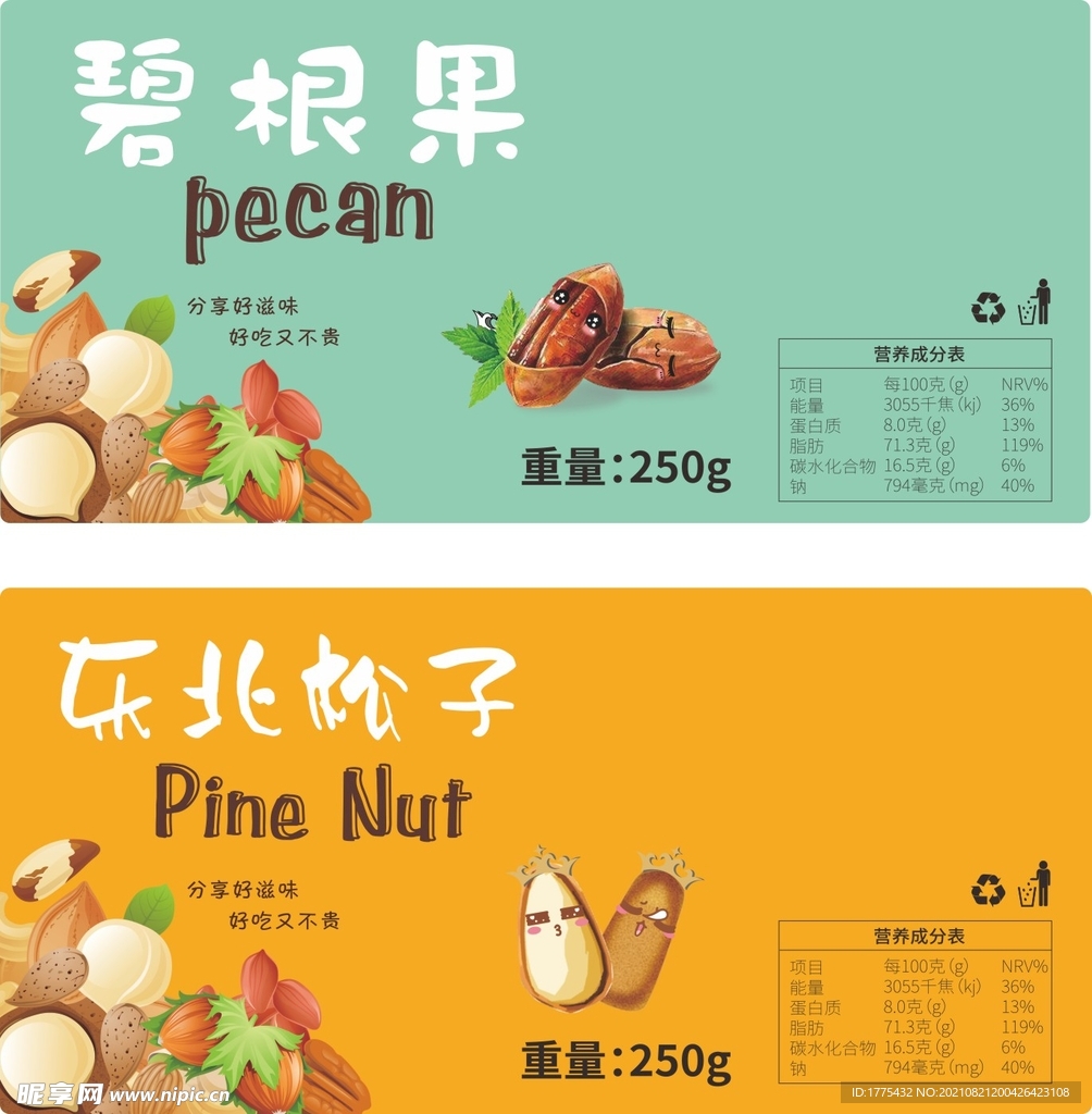 坚果标签