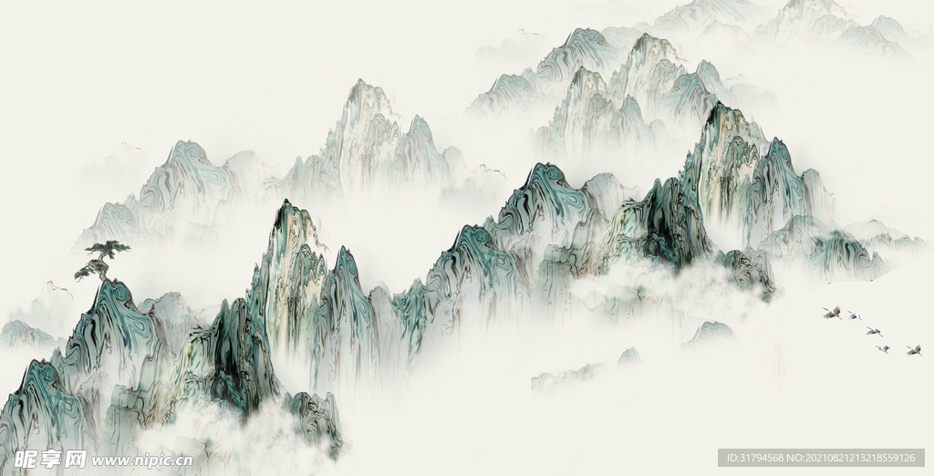 水墨山水 