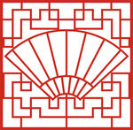  中国风中式窗花图案素材