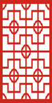  中国风中式窗花图案素材