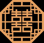  中国风中式窗花图案素材