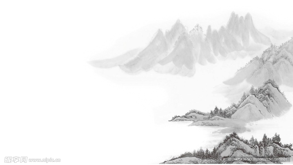 中国风水墨背景