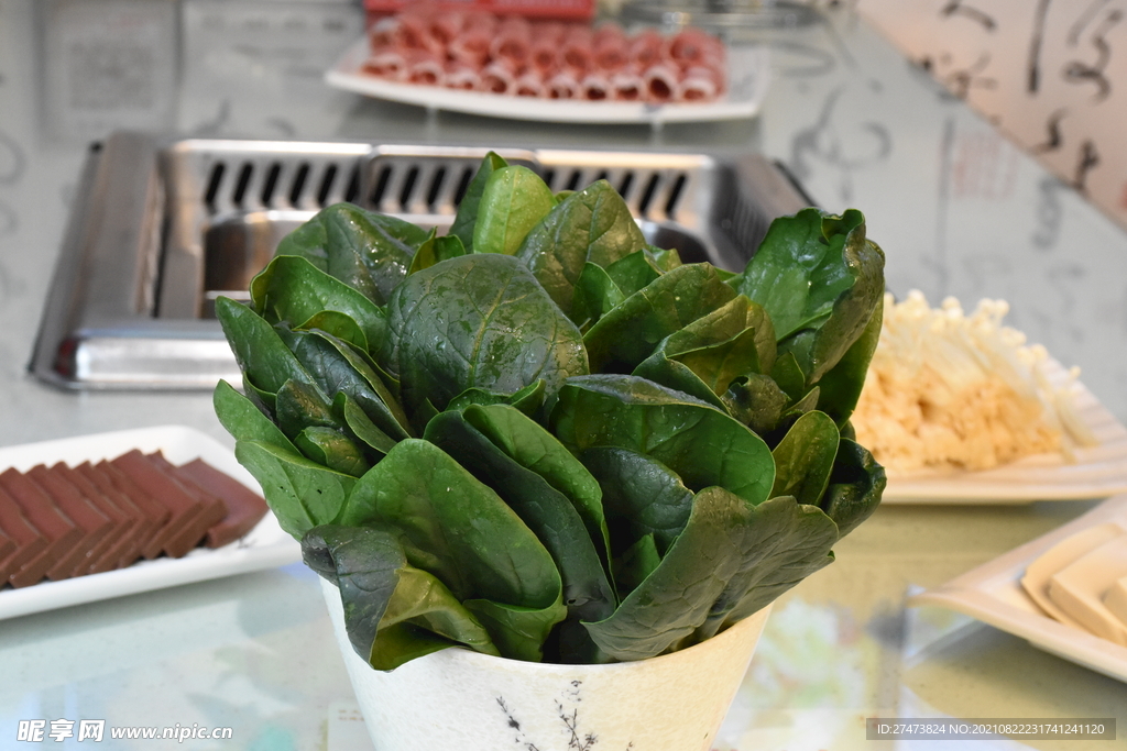 火锅食材 菠菜