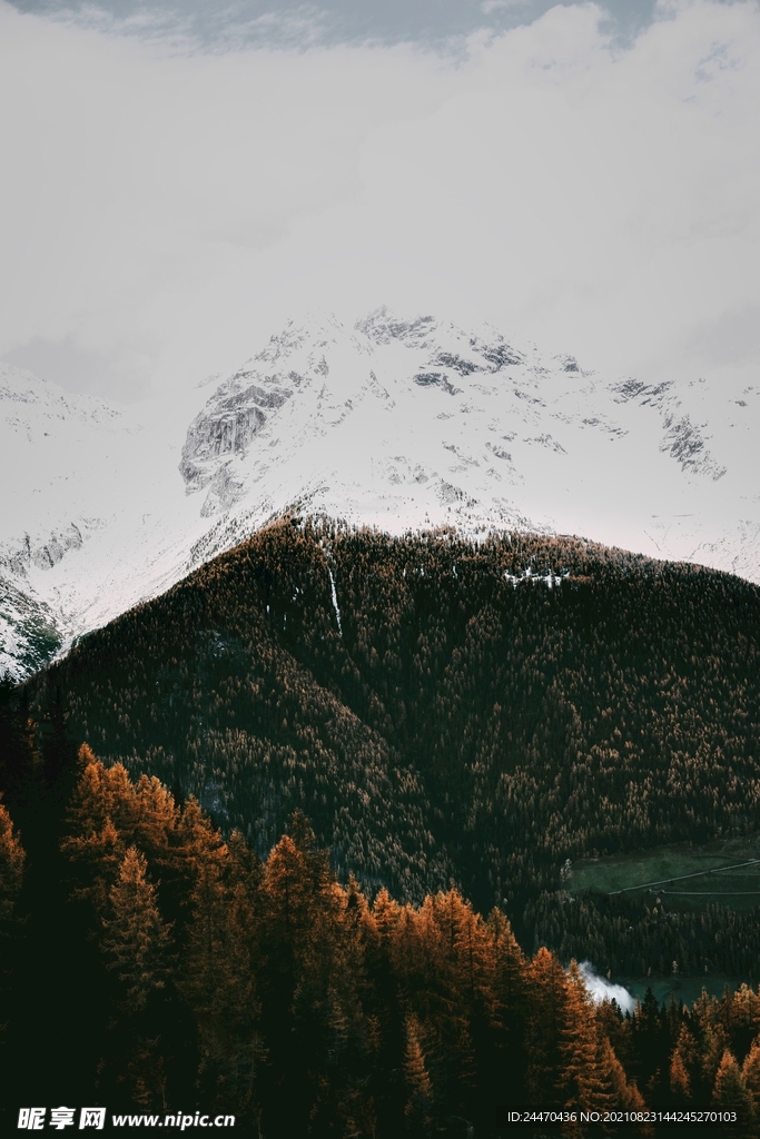 雪山山岭 