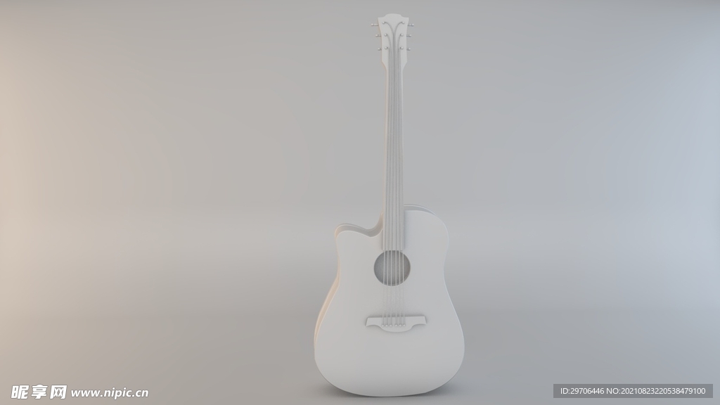 C4D吉他建模白膜