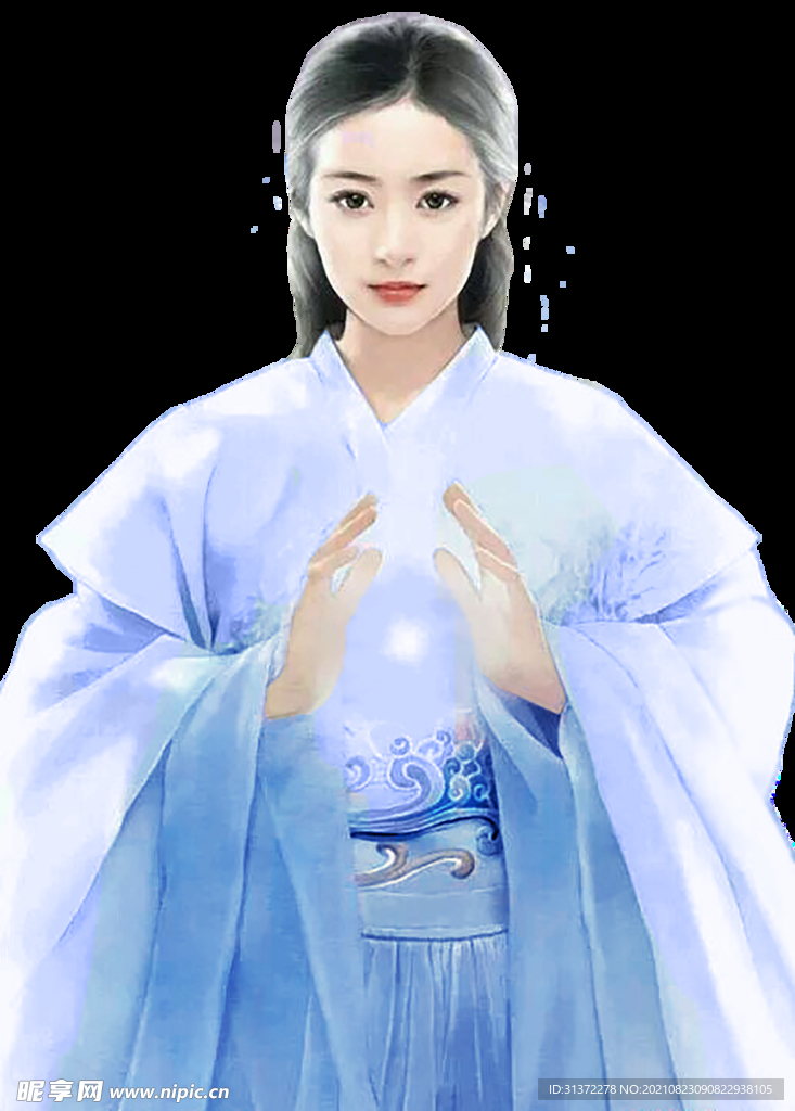   古装帅哥美女插画图片 