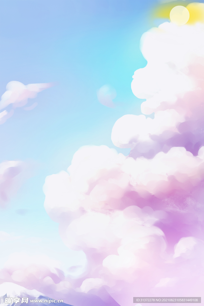创意手绘天空图片
