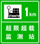 车辆超限超载检测站标志