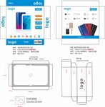 手机平板科技产品包装展开图图片