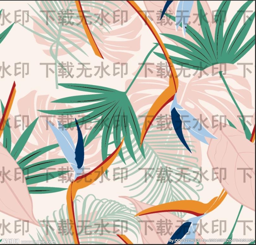 热带植物叶子