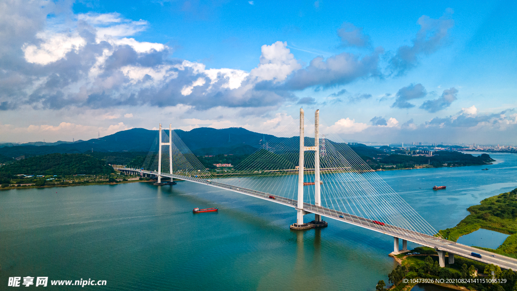 跨江大桥风景图片