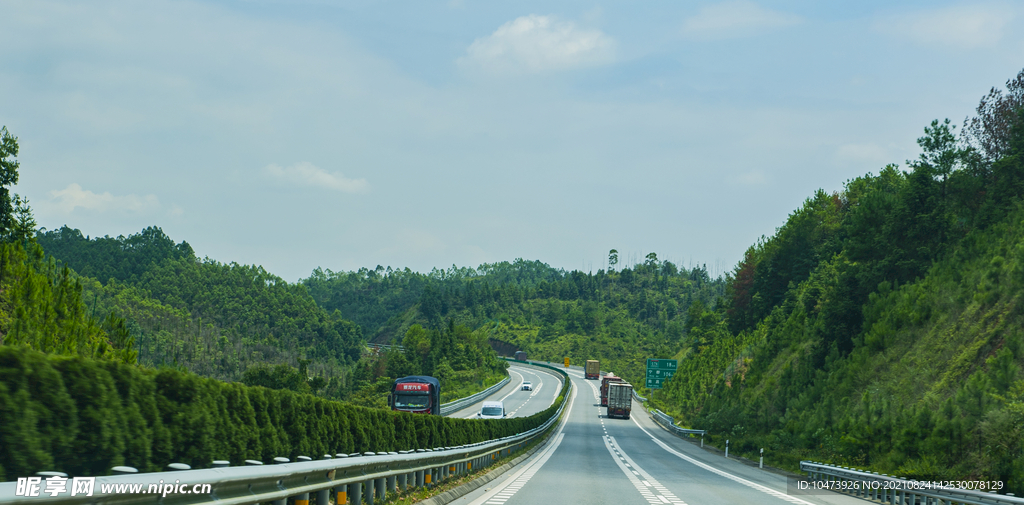 高速公路风景图片