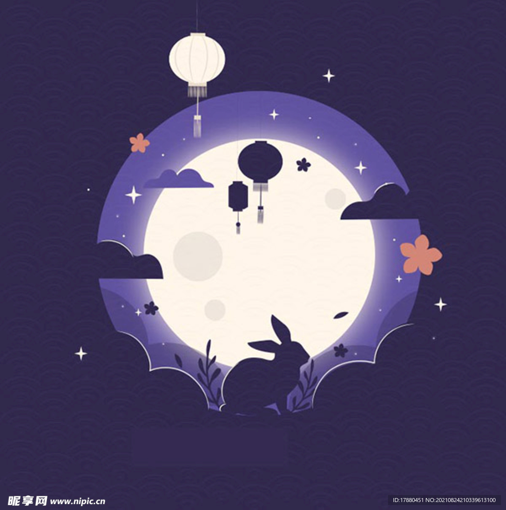 中秋节灯笼背景