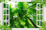 3D立体假窗竹林风景