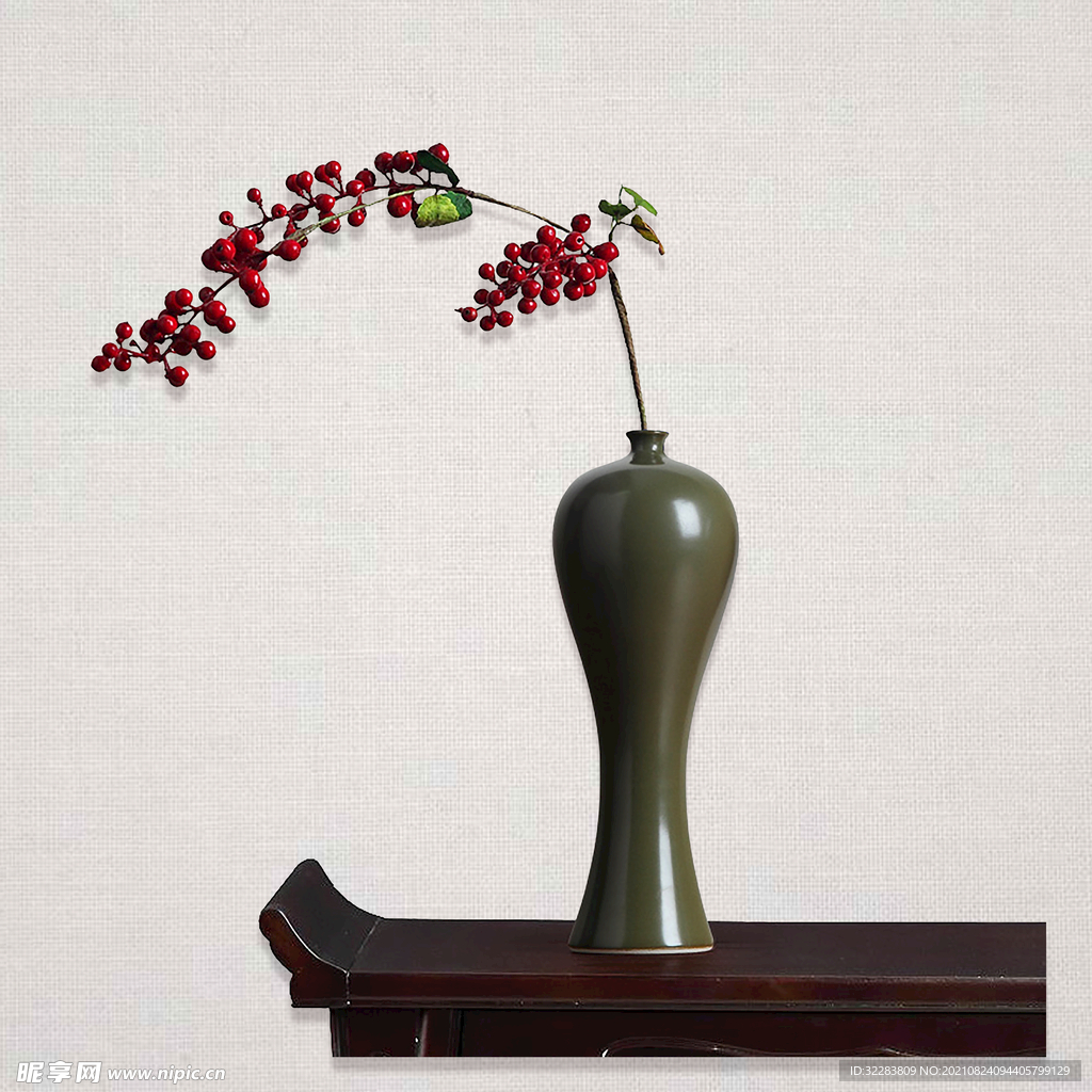 新中式花瓶装饰画