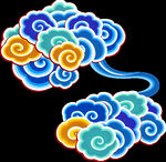 中国风中式祥云图案素材