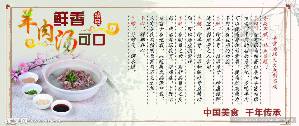 羊肉海报