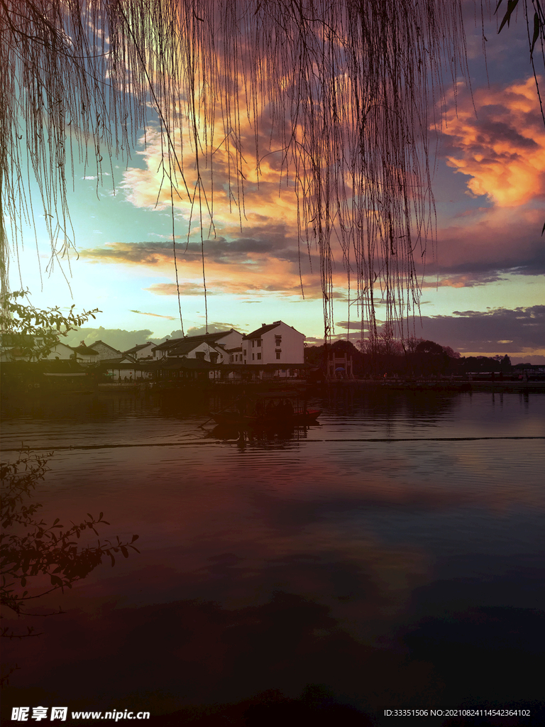 锦溪夕阳