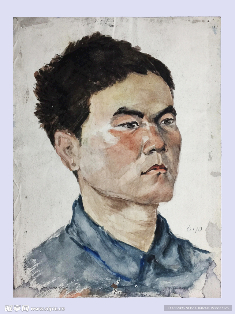 水彩肖像画